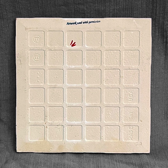 Hand Painted Holy Family Tile - Picture 2 of 3